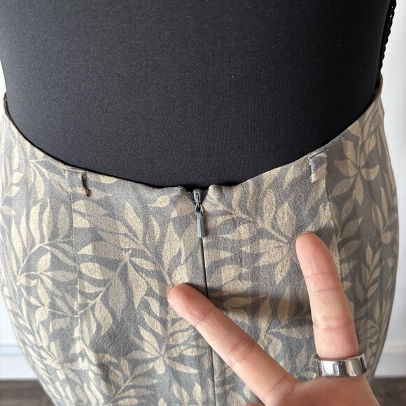 Y2K Banana Republic Womens Silk Midi Skirt Sz 2 Forest Fairy Boho Whimsy - Picture 12 of 15